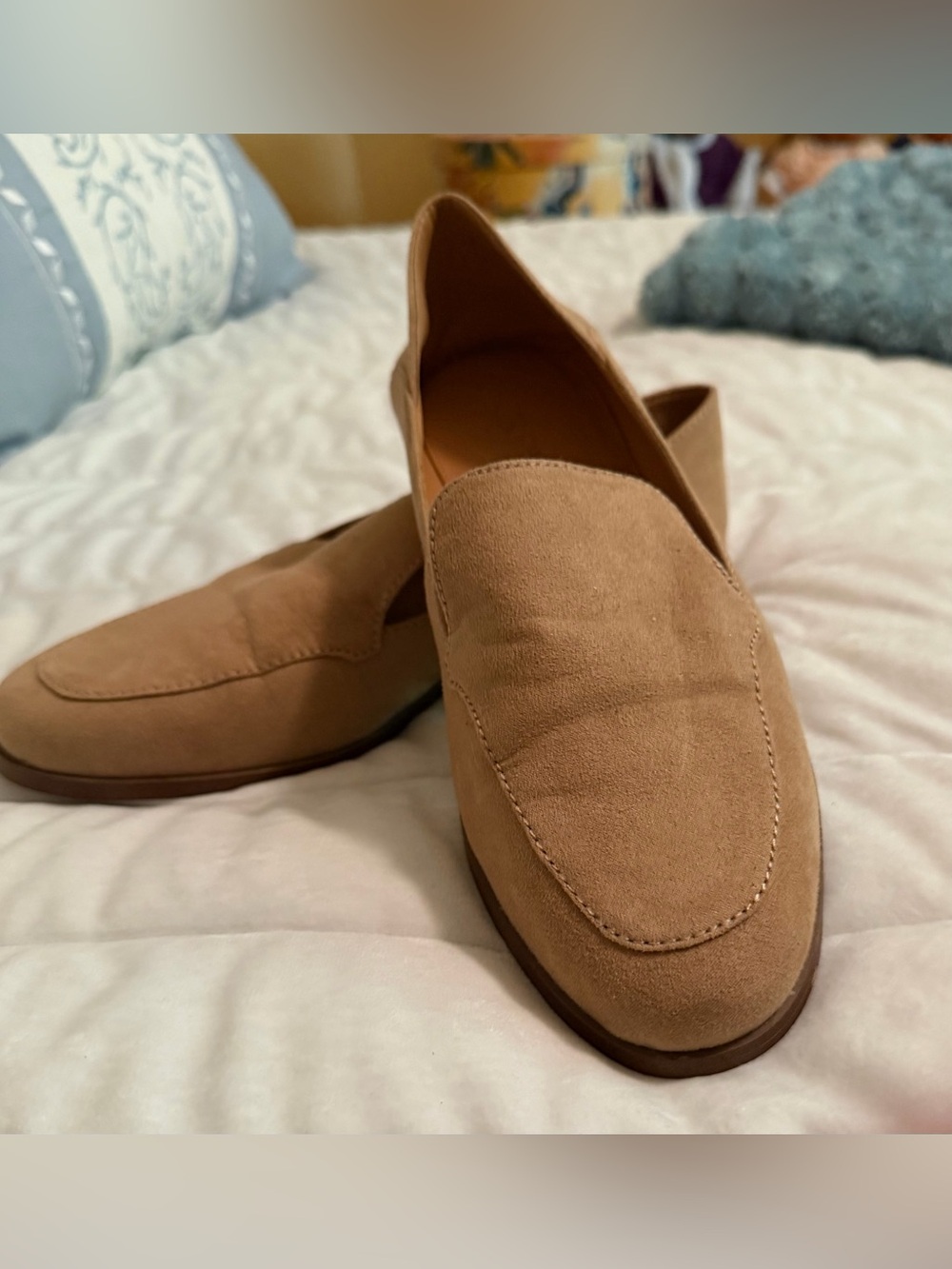 J CrewClassic Suede Loafers in Camel